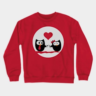 Owls Couple Valentine Crewneck Sweatshirt